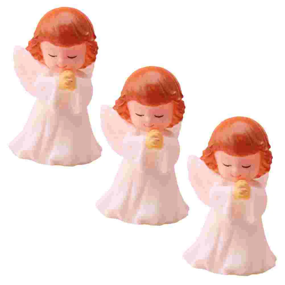 Пластиковые статуэтки ангелов 3 шт молитвы к воинству ангелов небесных каноны акафисты молитвы