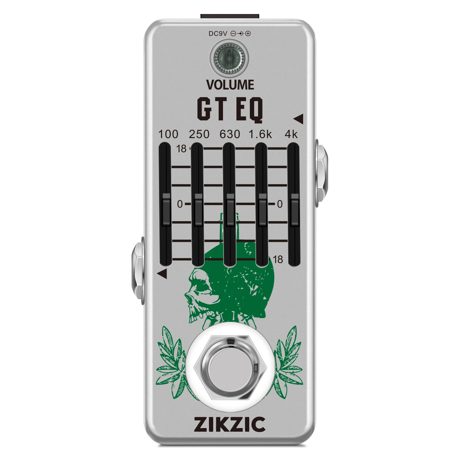 

Zikzic Guitar Equalizer Pedal for Electric Guitar Analog 5 Band Graphic EQ Effects Mini Size True Bypass LEF-317A