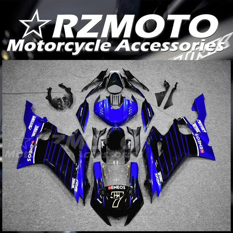 

Новый комплект обтекателей для мотоцикла из АБС-пластика, подходит для YAMAHA YZF-R6 2017 2018 2019 2020 R6 17 18 19 20 21, кузов с синей линией