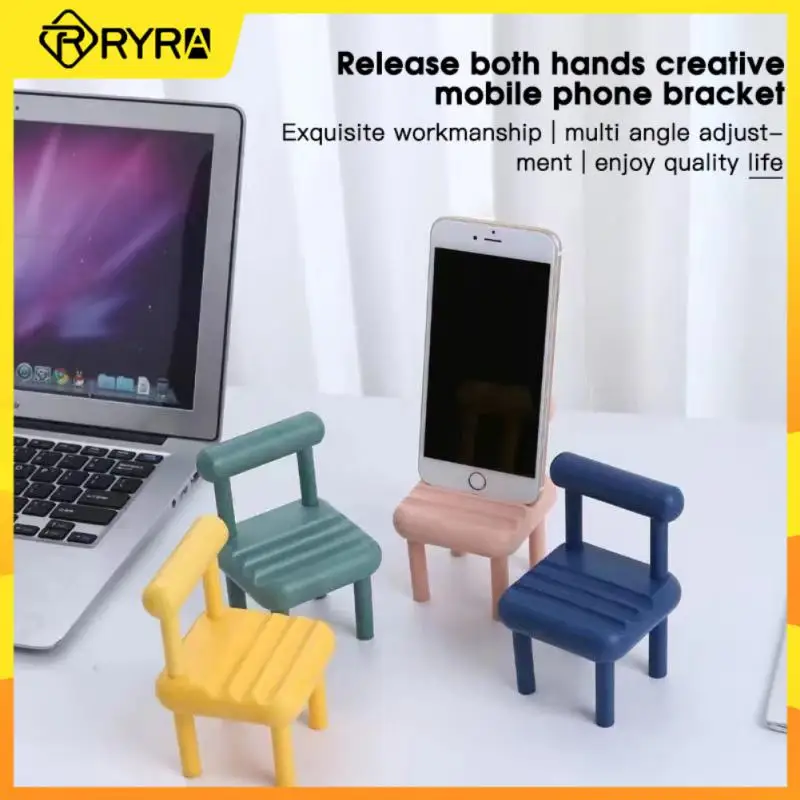 

RYRA Creative Chair Phone Holder Mini Mobile Bracket Portable Multi-Angle Mobile Phone Stand Cartoon Table Decoration Bracket