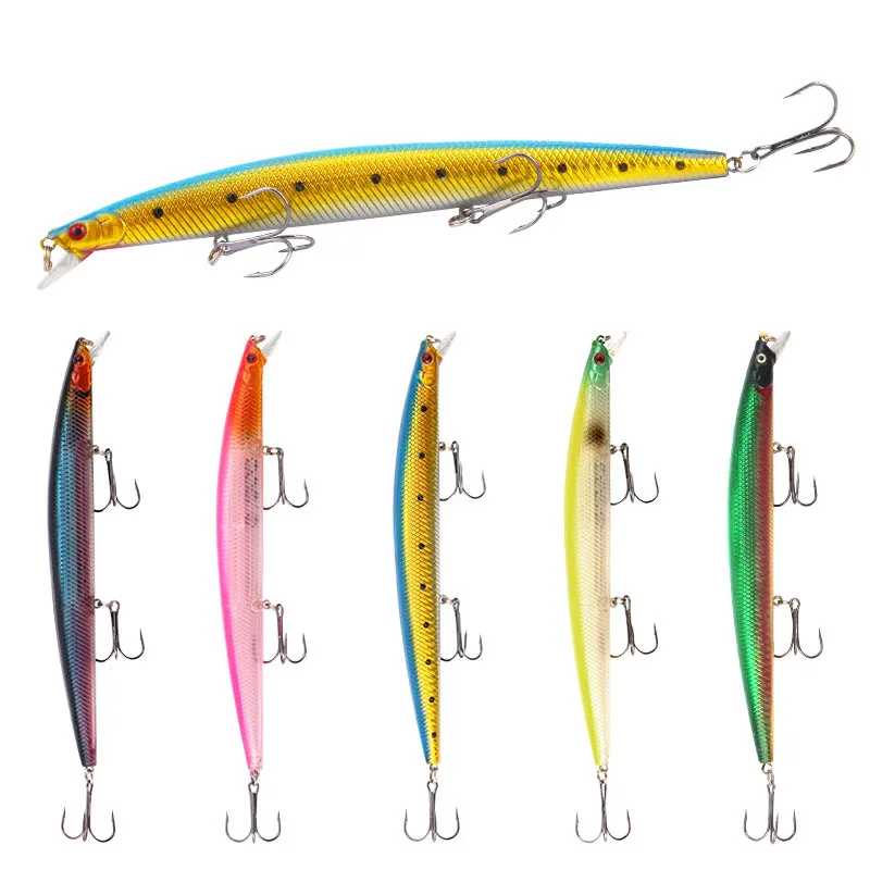 

Quality SaltWater Long Casting Fishing Lures 18.6cm 24g Minnow Floating Hard Bait For Flounder Bass Artificial Bait Sea Bass