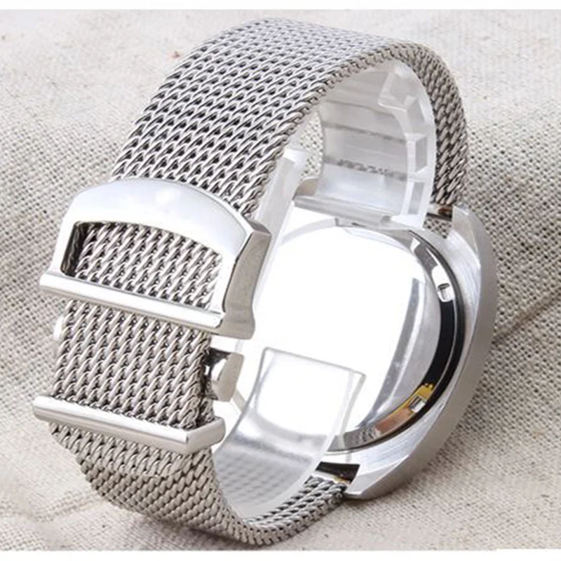 20mm 22mm Bracelet Metal Mesh Watch Band Milanese Stainless Steel Watch Band for IWC PORTOFINO PORTUGIESER Wristband Accessories