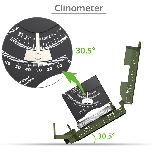 Compass Professional Sighting and Clinometer with Carry Bag 4