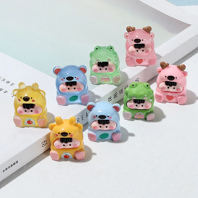 

For DIY Cream Gel Jewelry Handcrafted Accessories Car Decoration Gifts Luminous Mini Cute Pet Good Luck Dundun Creative Ornament