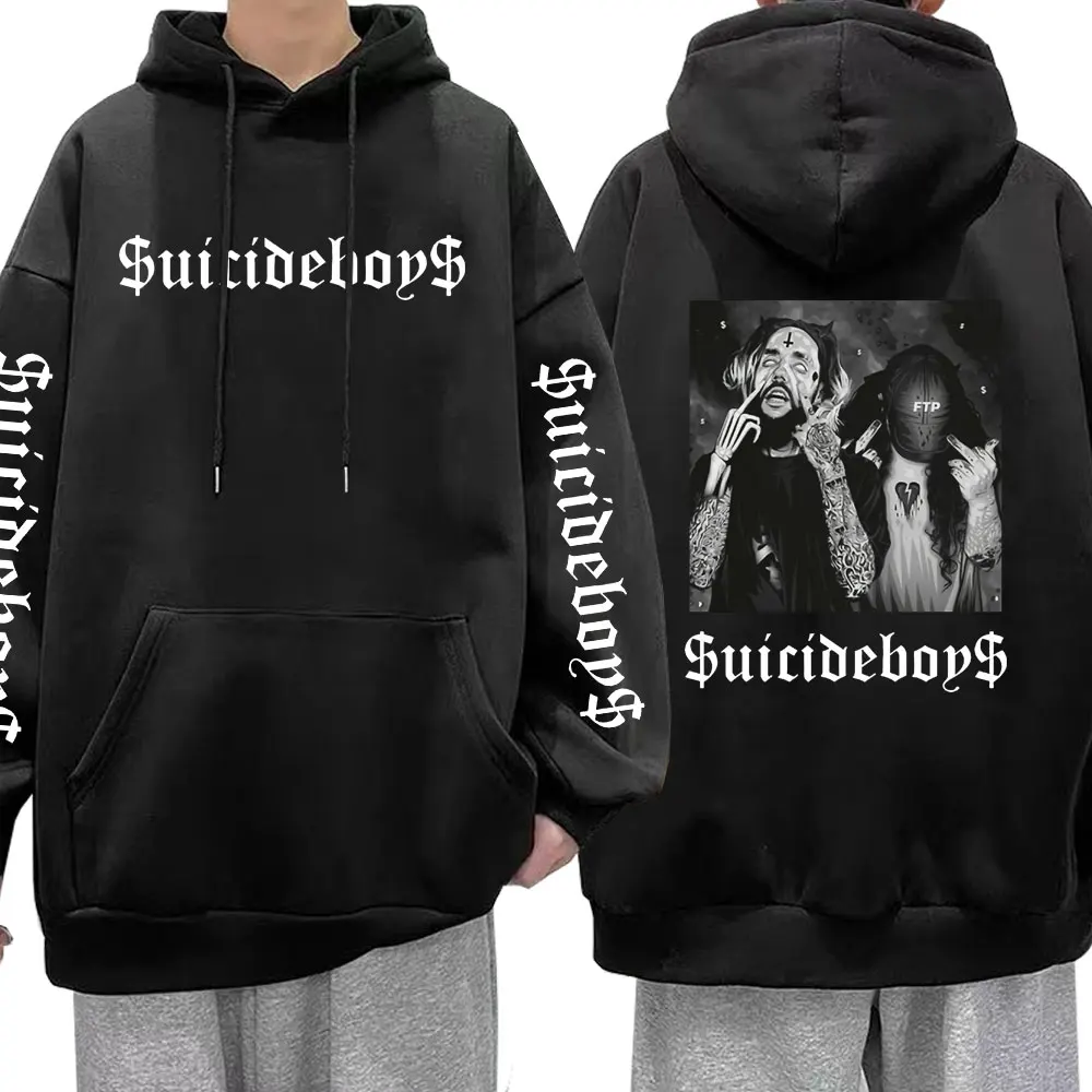 

Толстовка в стиле хип-хоп для мужчин и женщин, Свитшот оверсайз в стиле кэжуал, готика, хип-хоп, стиль $ uicideboy $, уличная одежда в стиле Харадзюк...