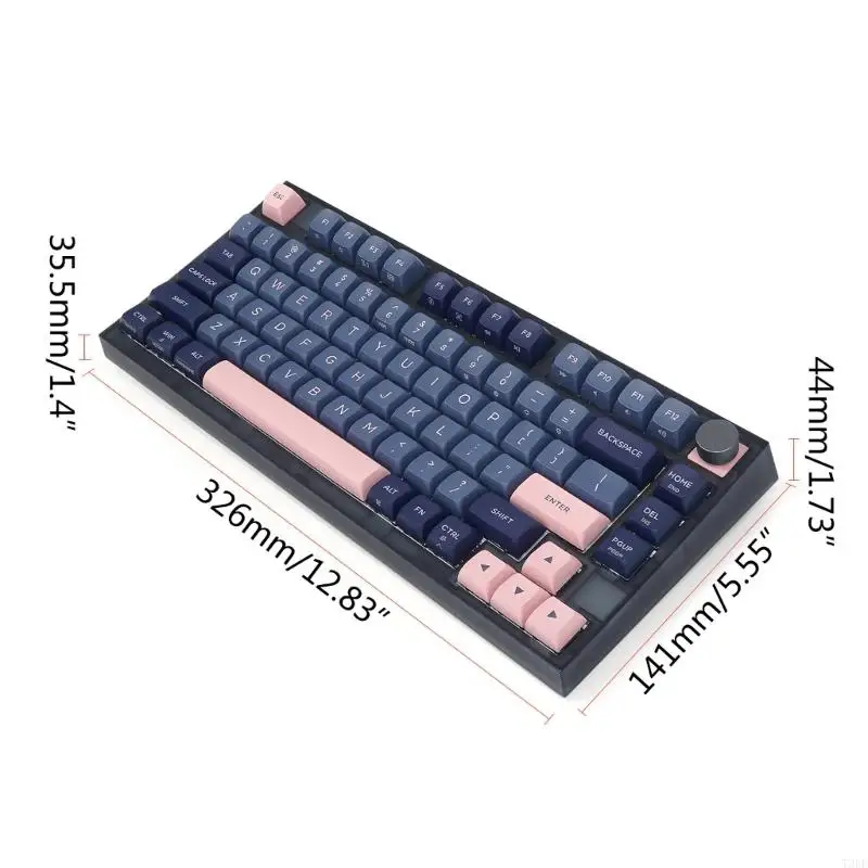 T3EE GK75 USB RGB Gaming Keyboard Passket-Like Mount Mountain Mechanical Optical PBT-клавиш с ручкой