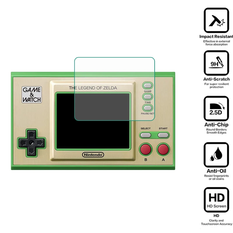 Защитная пленка из закаленного стекла для игровой консоли Nintendo Watch