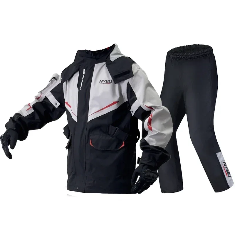 

Мотоциклетный дождевик, комплект плащей, брюки, непромокаемая водонепроницаемая куртка для езды на электрическом велосипеде, непроницаемая куртка Para La Lluvia