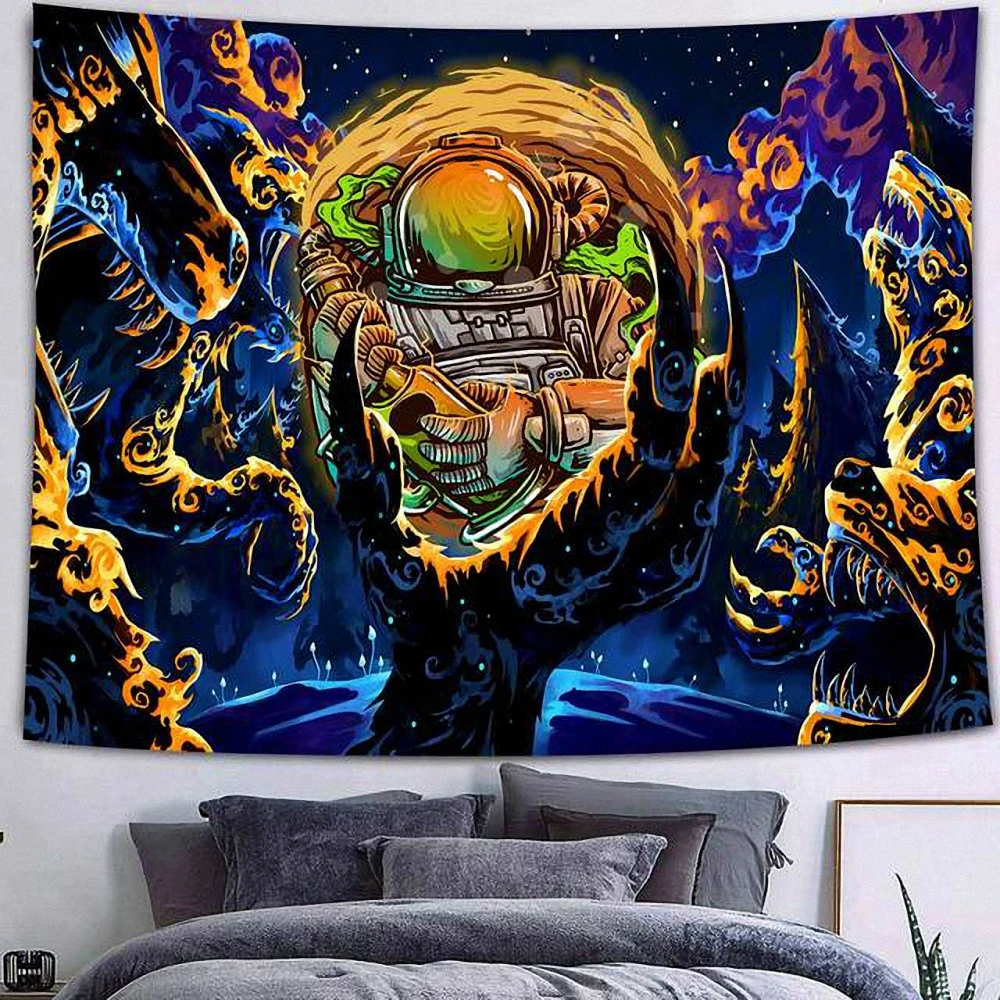 

Gothic Skull Tattoo Artwork Vintage Decorative Banners Flags Dark Art Poster Rock Music Tapestery Wall Hanging Painting Stickers
