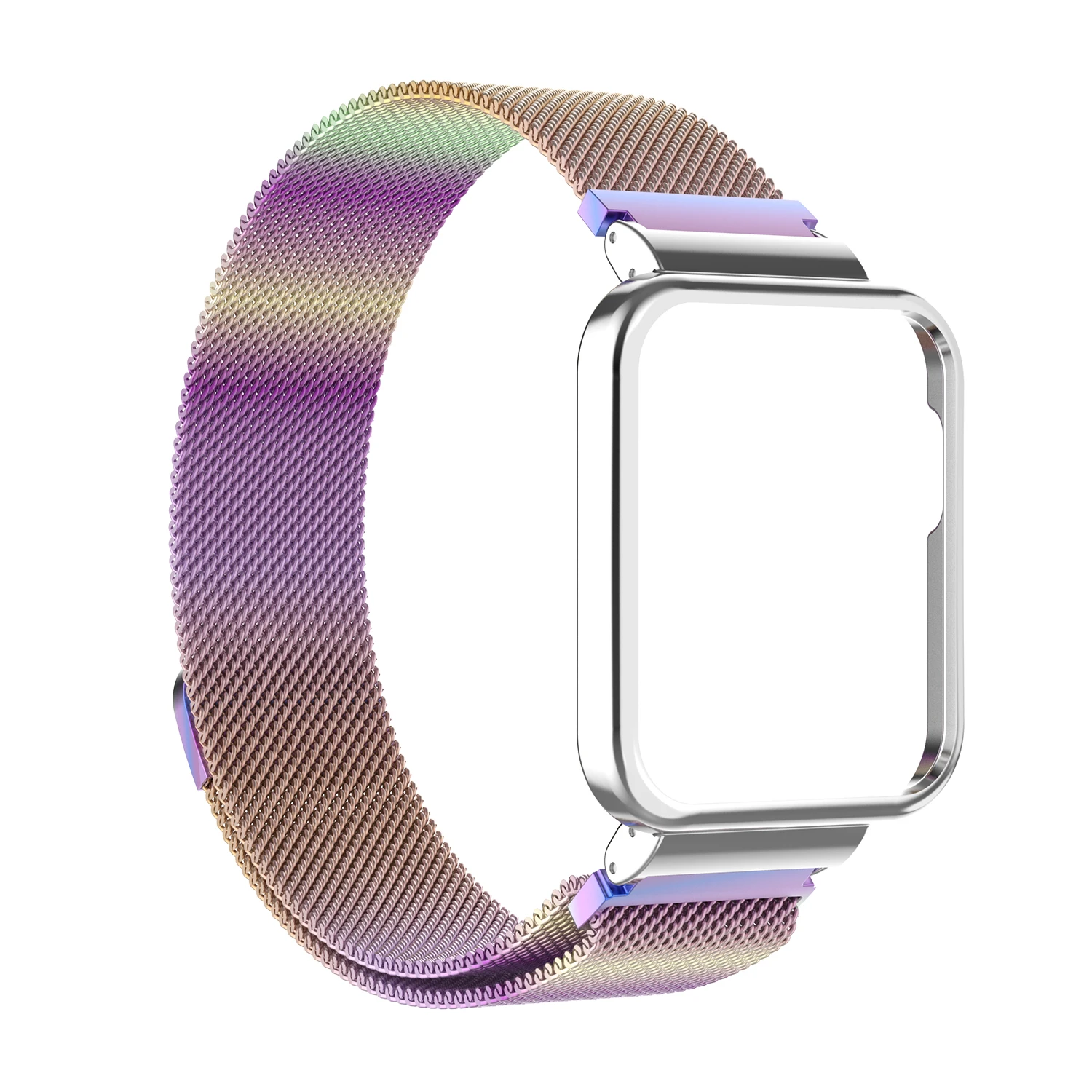 Ремешок для Xiaomi Redmi Watch 2 Lite Band Mi с металлическим защитным чехлом бампер магнитный