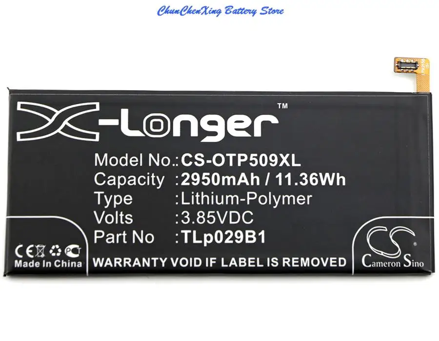 Высококачественный аккумулятор Cameron Sino TLp029B1 для Alcatel OT-5095/5095B/5095I OT-5095K/L/Y Touch Pop 4S