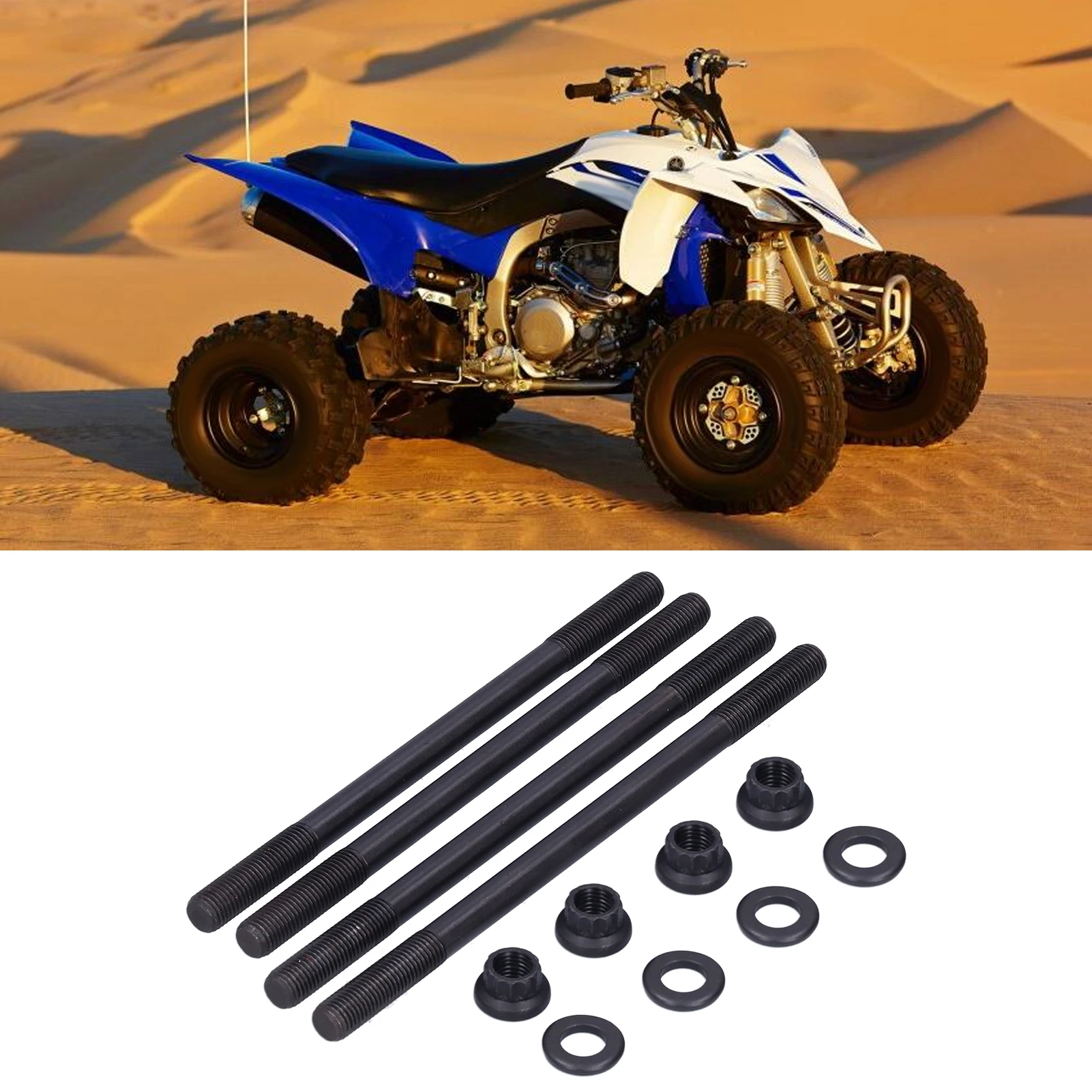 Мотоцикл головки блока цилиндров шпильки болты комплект тяжелых подходят для