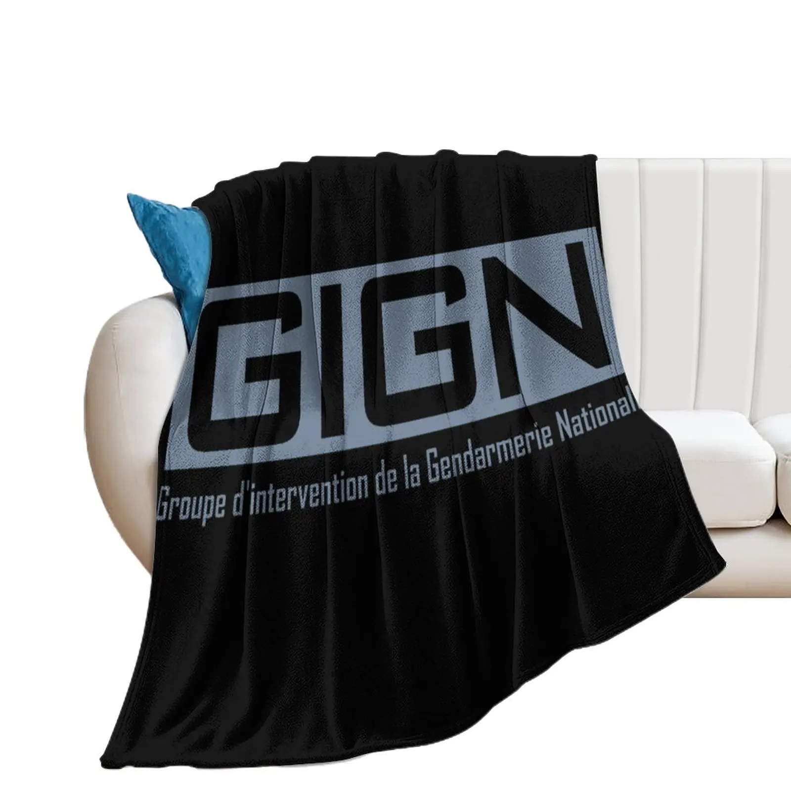 

Schools GIGN Elite Forces National Gendarmerie Intervention Yyth Woolen Blanket Novelty Resist Shrinkage Snug Bath Towels