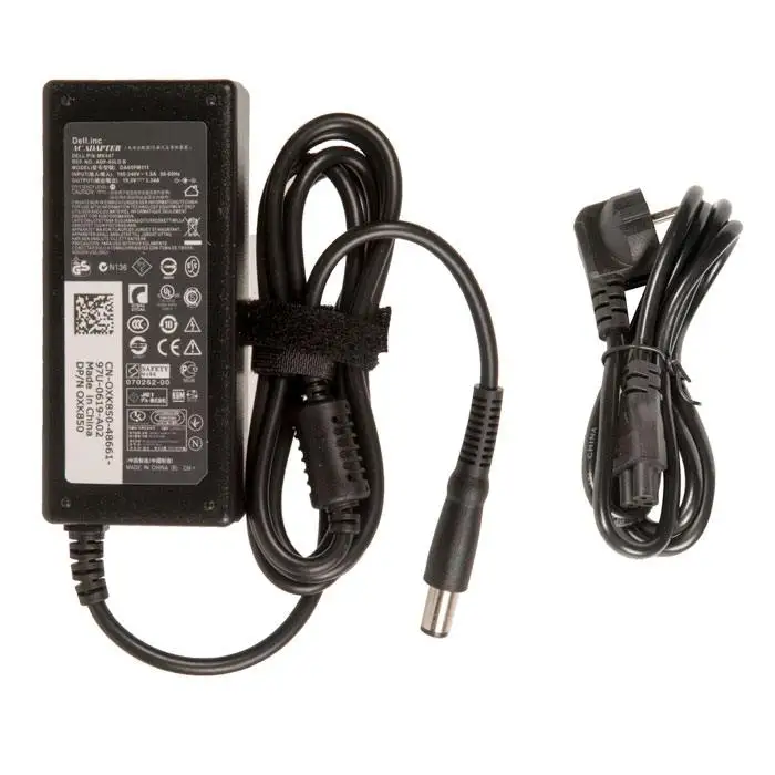 Блок питания для ноутбука Dell Inspiron 1318 1440 1545 1750 E1405 19.5V 3.34А 65W 7.4х5.0 с кабелем |