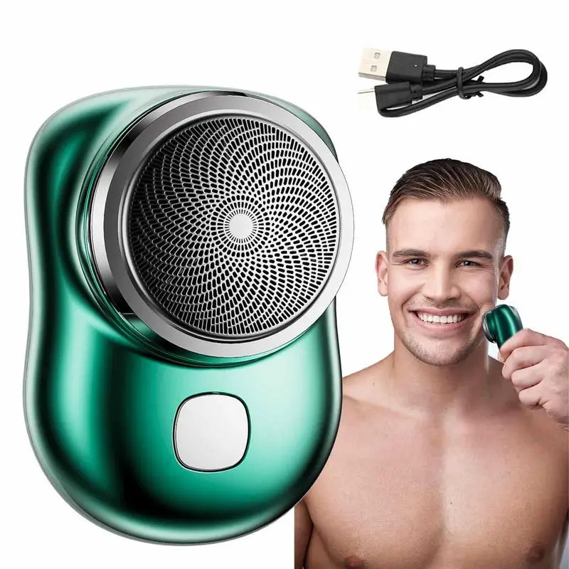 

Mini Electric Shaver Safe Men's Shaver Hair Remover Travel Pocket Shaver Razor For Men Lightweight Shaving Foil Shavers With USB