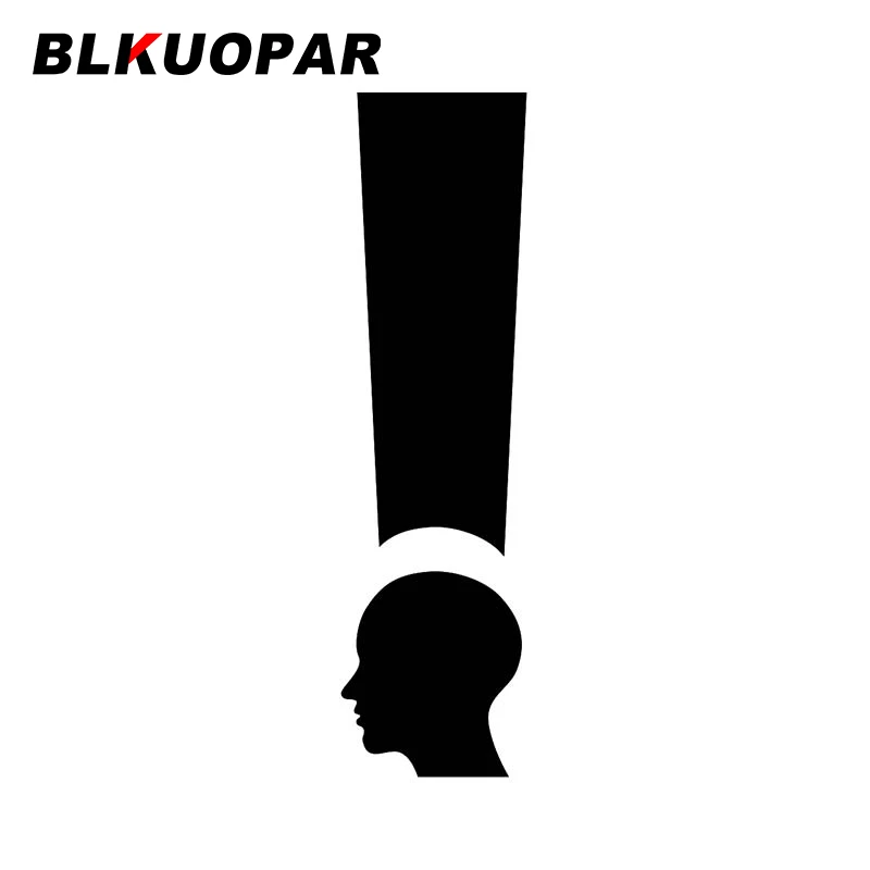 

Необычная маркировка BLKUOPAR, автомобильная наклейка с вопросом, модная наклейка с защитой от солнца, водонепроницаемая Виниловая наклейка с защитой от царапин, автомобильные аксессуары