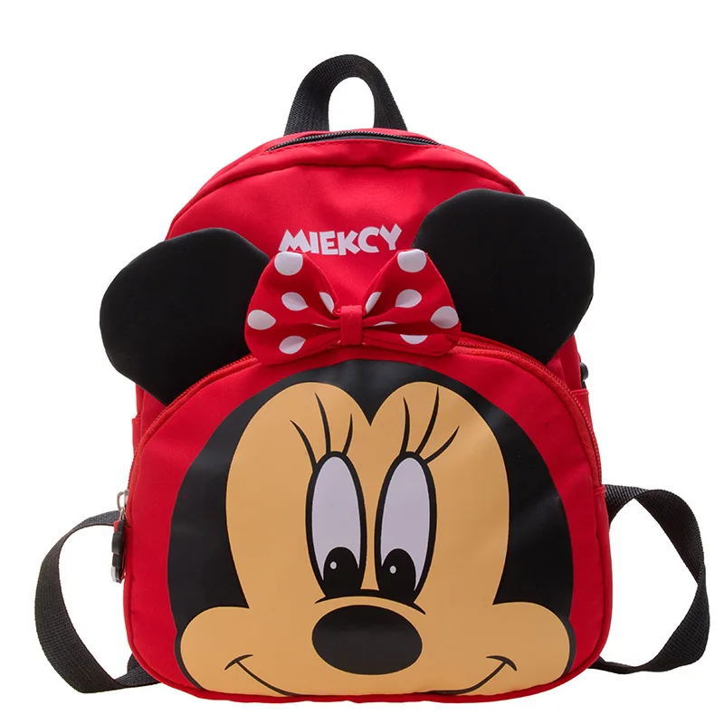 New Kindergarten Schoolbag Cartoon Mickey Mouse Children's Backpack Boy and Girls Minnie Mouse Bags 4-6y Preschool Kids Bags