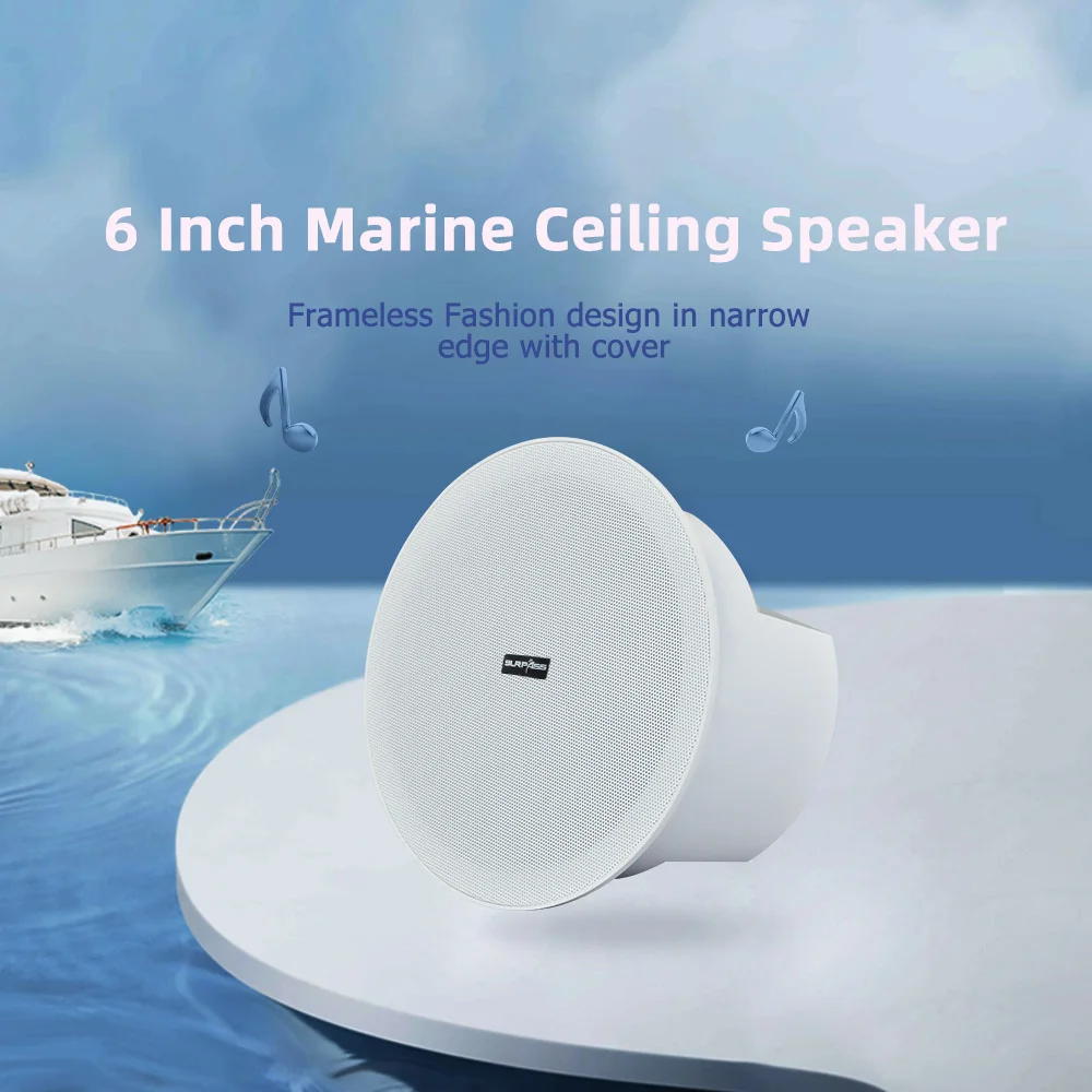 Влагостойкая и водонепроницаемая задняя крышка 6-дюймовый морской потолочный