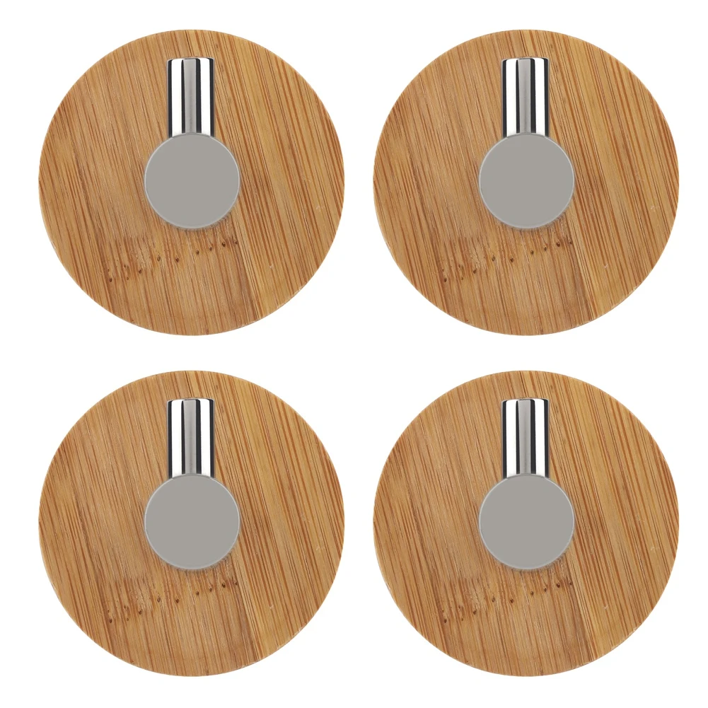 

Adhesive Wall Hook Towel Hat Hanger Organizer for Bathroom Bedroom (4PCS)
