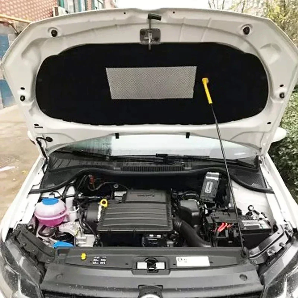 Фото Шумоизоляционный мат для капота автомобиля Volkswagen VW POLO 2011-2019, звукоизоляционная накладка для двигателя, теплоизоляционный коврик №1