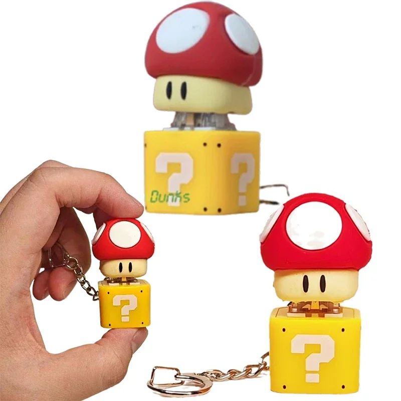 Брелок Super Mario Bros аниме светящийся и звуковой рюкзак подвеска для мужчин женщин