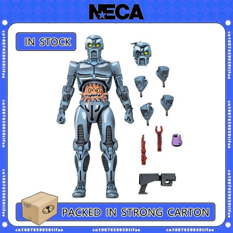 NECA Toys TMNT Robot Utrom Teenage Mutant Ninja Turtles 7&quot Action Figure Original Anime Doll Model Garage Kits Gift Collection