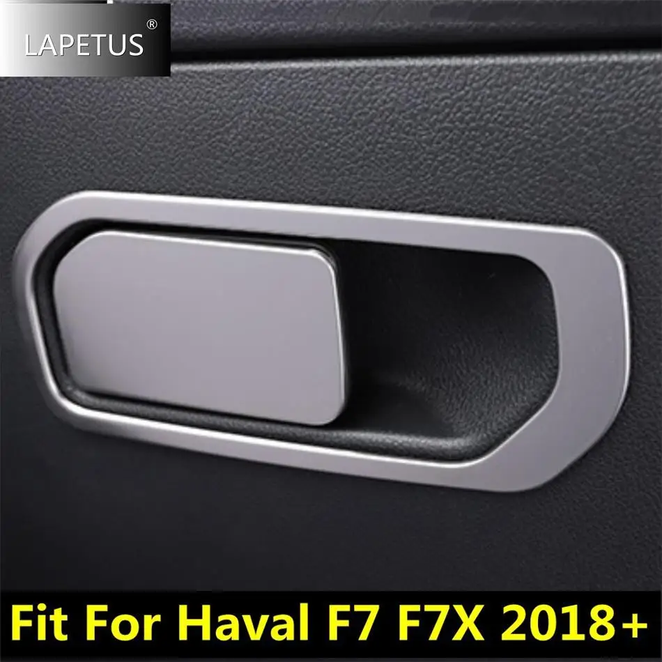 

For Haval F7 F7X 2018 - 2022 Car Gloves Box Handle Sequin Decoration Cover Trim Stainless Steel Interior Accessories Parts