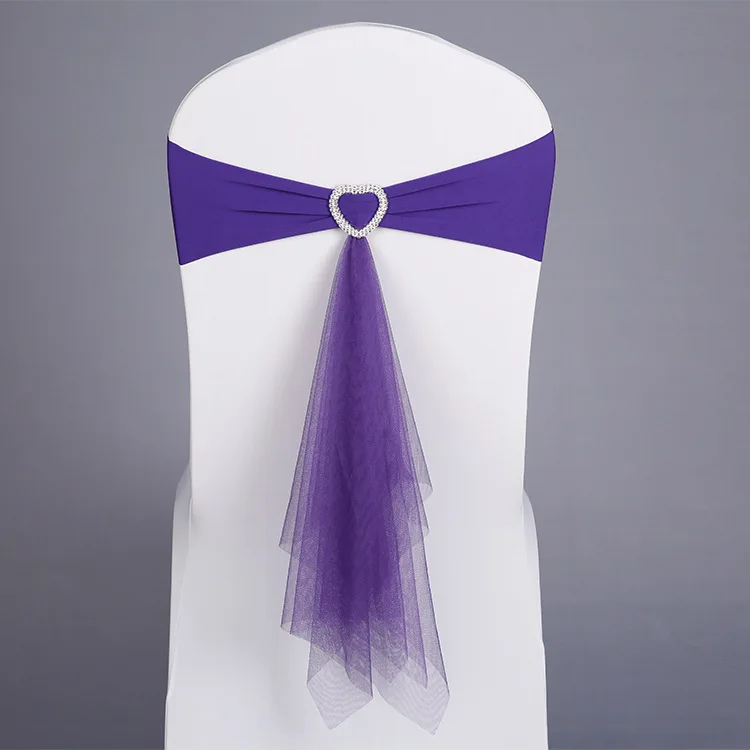 

Hotel wedding no-tie elastic chair back flower chair cover bow wedding ribbon ribbon chair back decoration washable chair cover