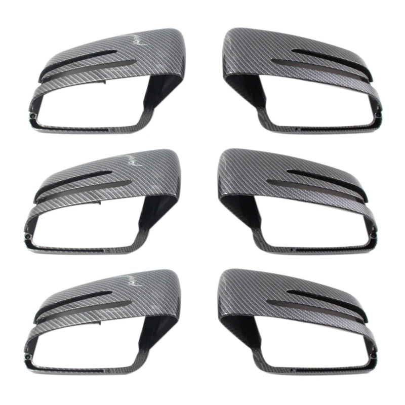 

For Benz C Class W204 E W212 CLS C218 GLA X156 Rearview Mirror Cover Carbon Fiber 3 Pair