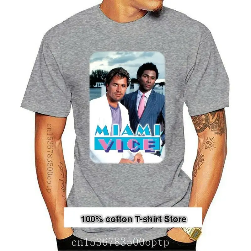

Camiseta de Miami Vice, Постер бланка, все высокие, S-3XL Camisetas de moda 100% algodón, Camiseta cómoda, Top