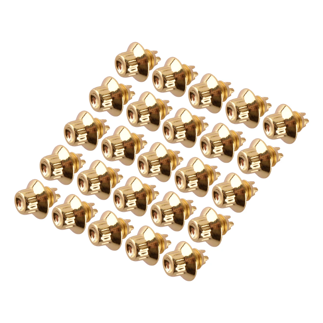 

50Pcs Universal Gold Plastic Wheel Rivets Nut Rim Lip Bolt Studs Decoration