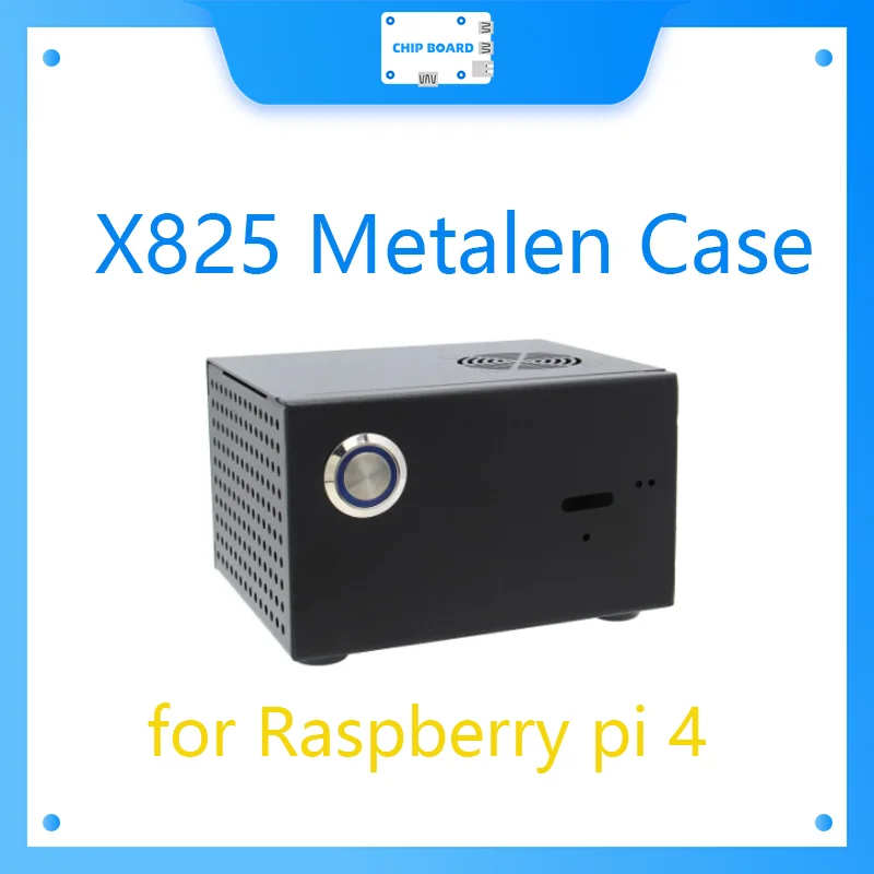 

Raspberry Pi X825 SSD&HDD SATA Board Matching Metal Case + Switch + Cooling Fan for X825 & Pi 4 & X735 (X825-C6 /