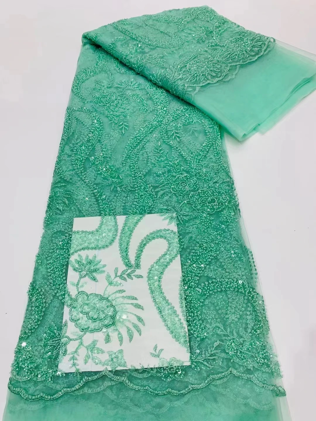 Новое популярное стильное кружевное платье с блестками и вышивкой бисером