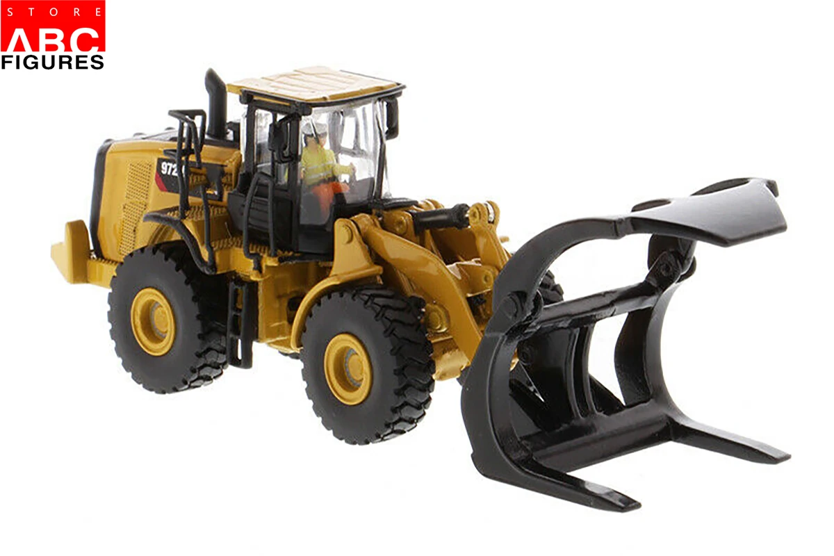 

1:87 Scale 972M Wheel Loader 85950 With Log Fork Diecast Engineering Vehicle Collectible DM Model for Fans Boys Gifts In Stock