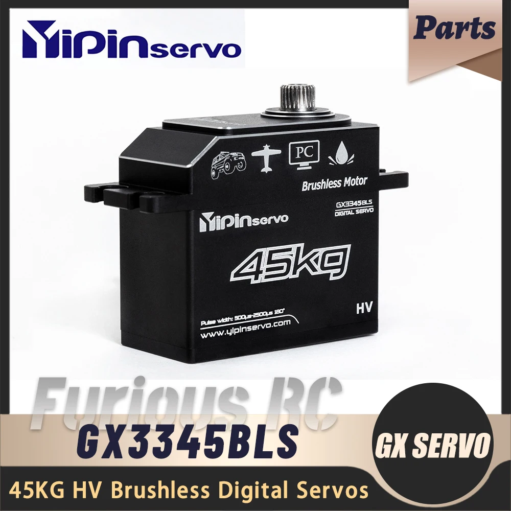 

GX Yipin Servo 45KG Magnetic Waterproof High Pressure Brushless Servo for RC Electric Remote Control Model Car