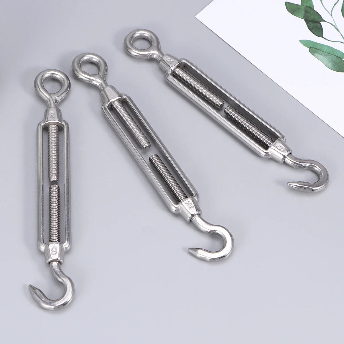 

1pc Turnbuckle Practical Stainless Steel Professional Hook Tension Turnbuckle for Home