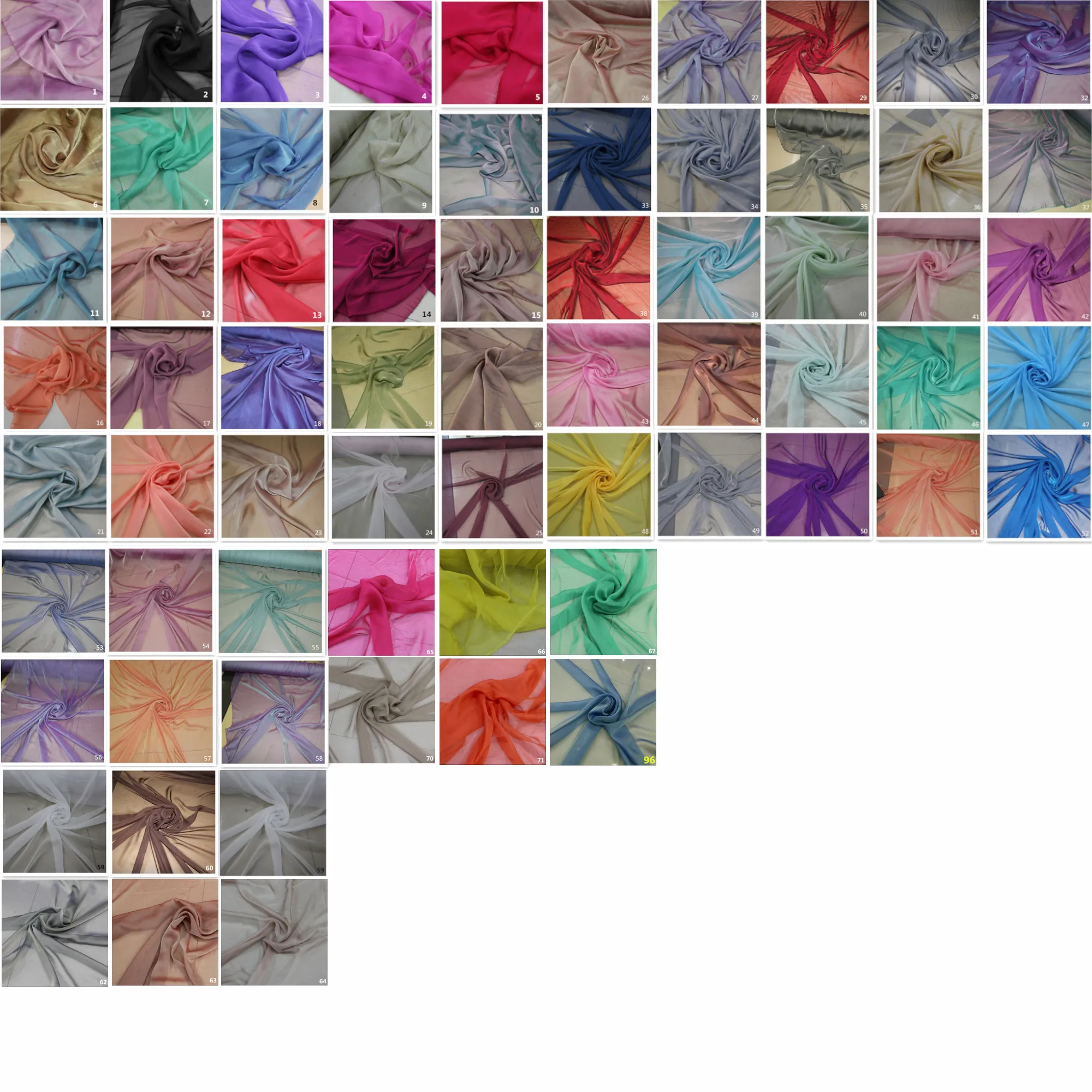 1/3/5/10m Прозрачная шифоновая ткань двухцветная однотонная мягкая Тюлевая обивки