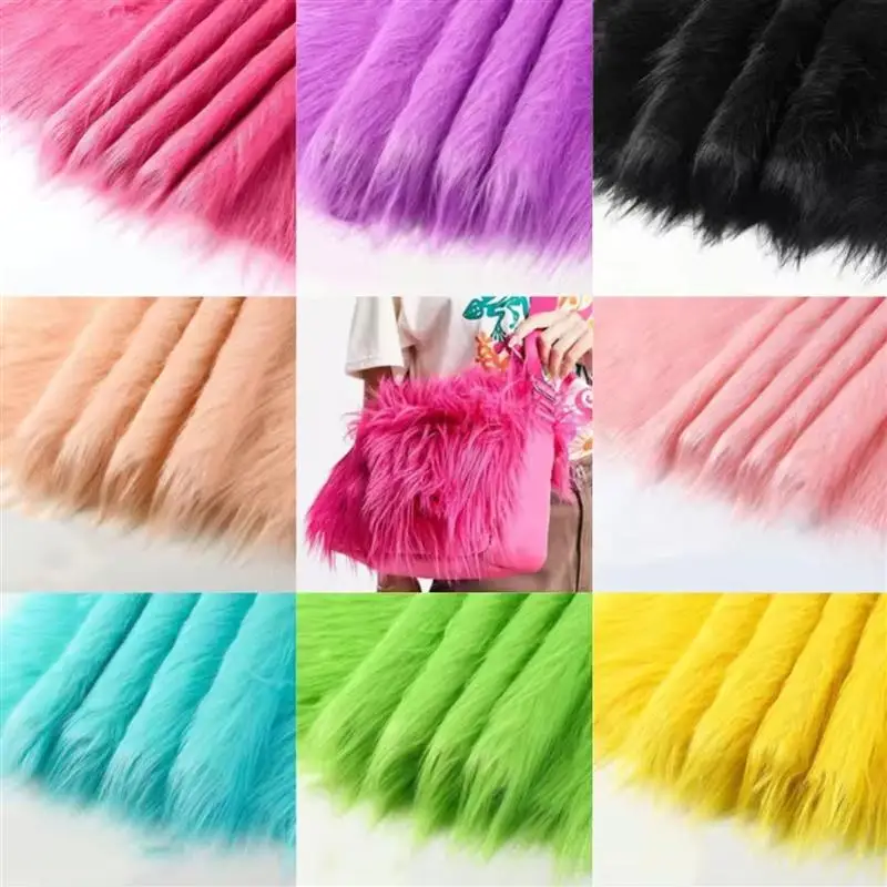 Длинная плюшевая ткань из искусственного меха для поделок реквизит фотосессии
