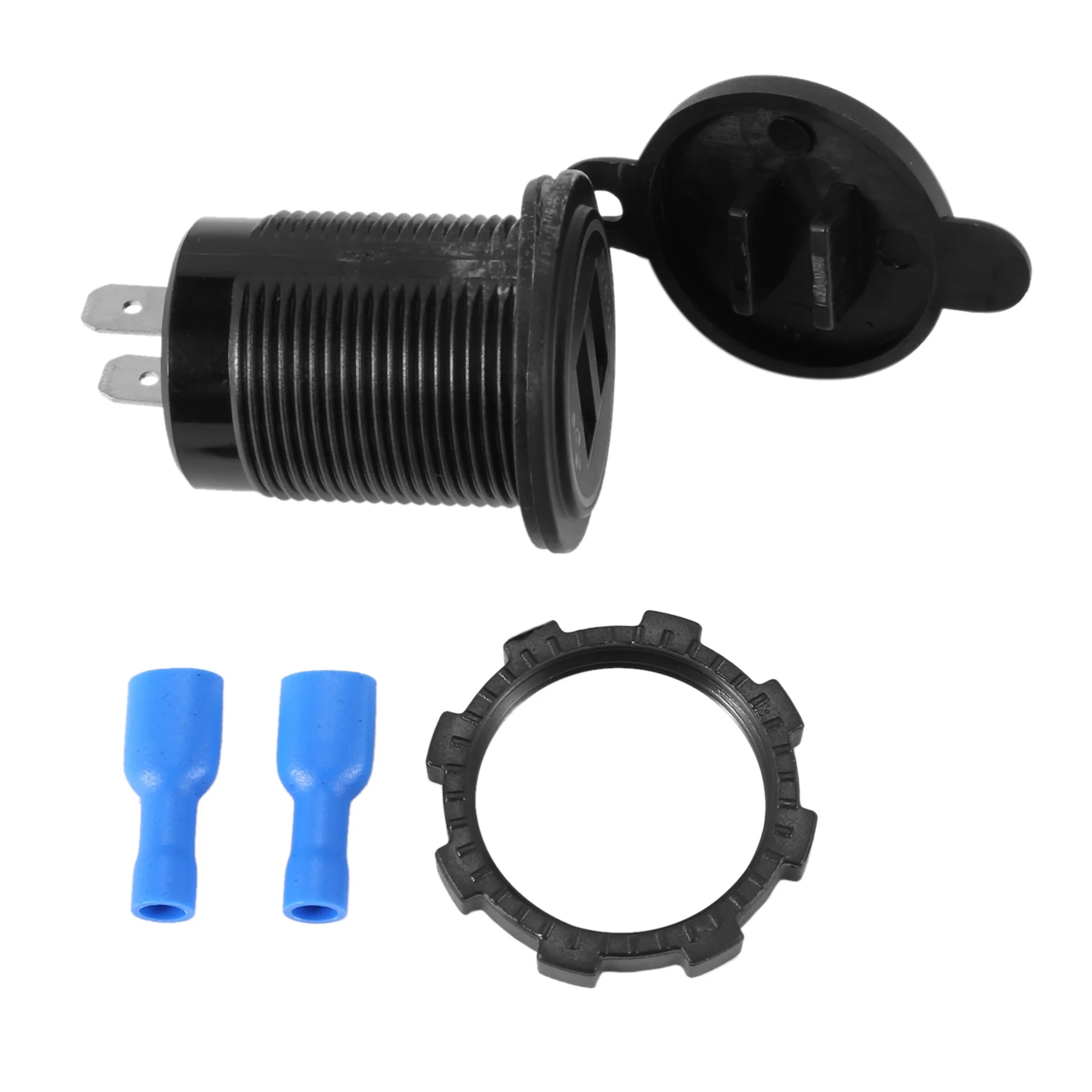 

5V 4.8A Dual Usb Charger Socket Adapter Power Socket For 12V 24V Car Ship Rv