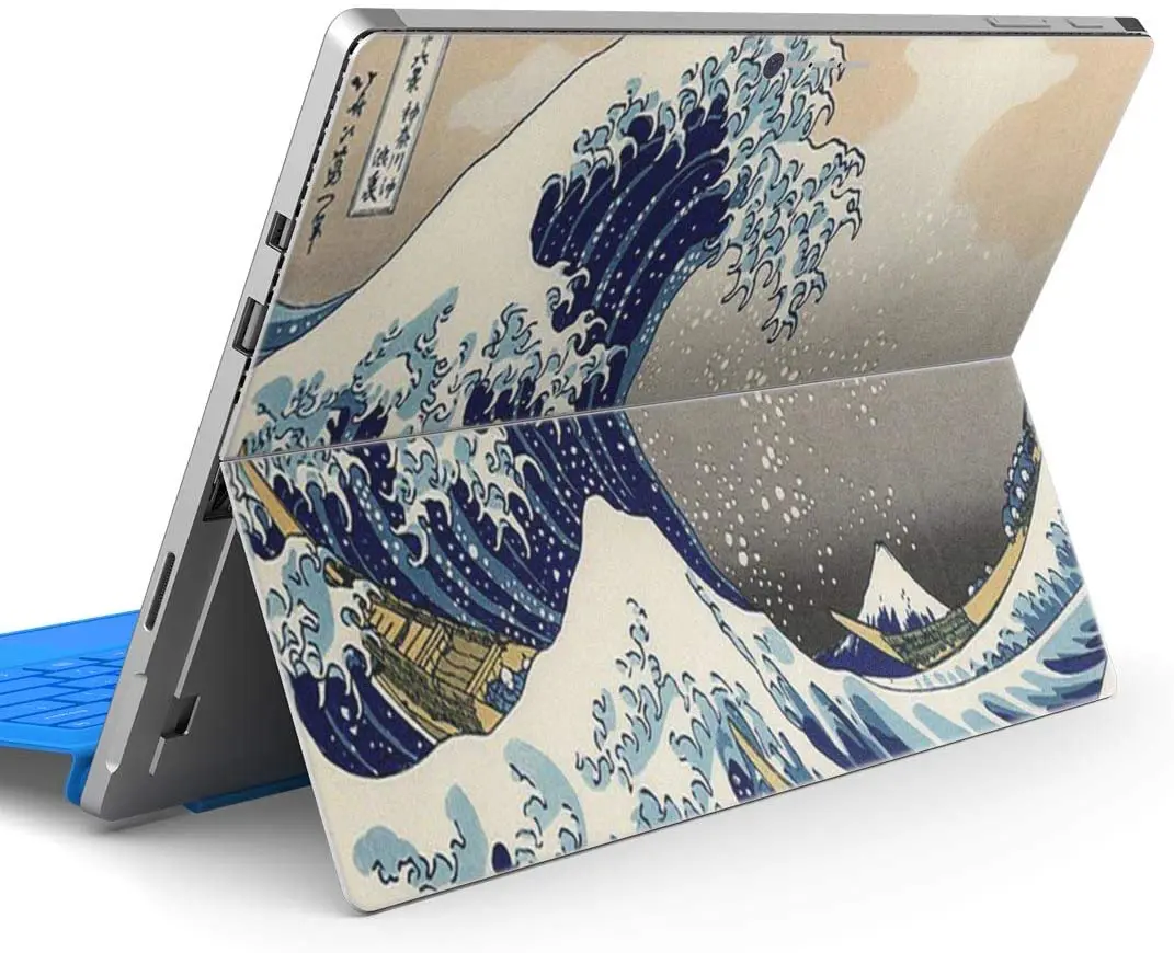 

Decal Cover for Surface Pro 7(2019)/ Pro 6 /Pro 2017/ Pro 4/Ultra Thin Protective Body Sticker Skins 003250 Japanese Pattern sea
