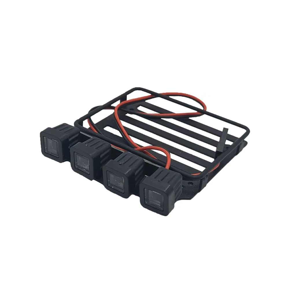 Для Axial SCX24 1/24 металлическая багажная стойка с подсветкой AXI00005 аксессуары для