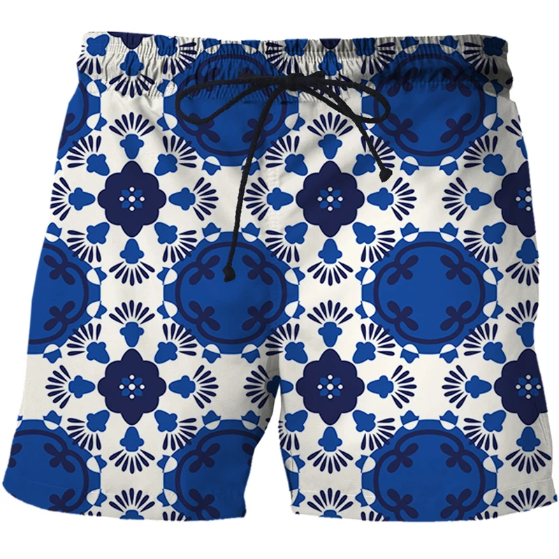 Summer Casual Beach Short Pant Men's Clothing 3D Printed Japanese style and style Shorts Men Swimming Trunks Surf Shorts Male