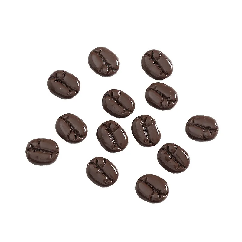 

Миниатюрные имитации кофейных зерен из смолы, кабошоны