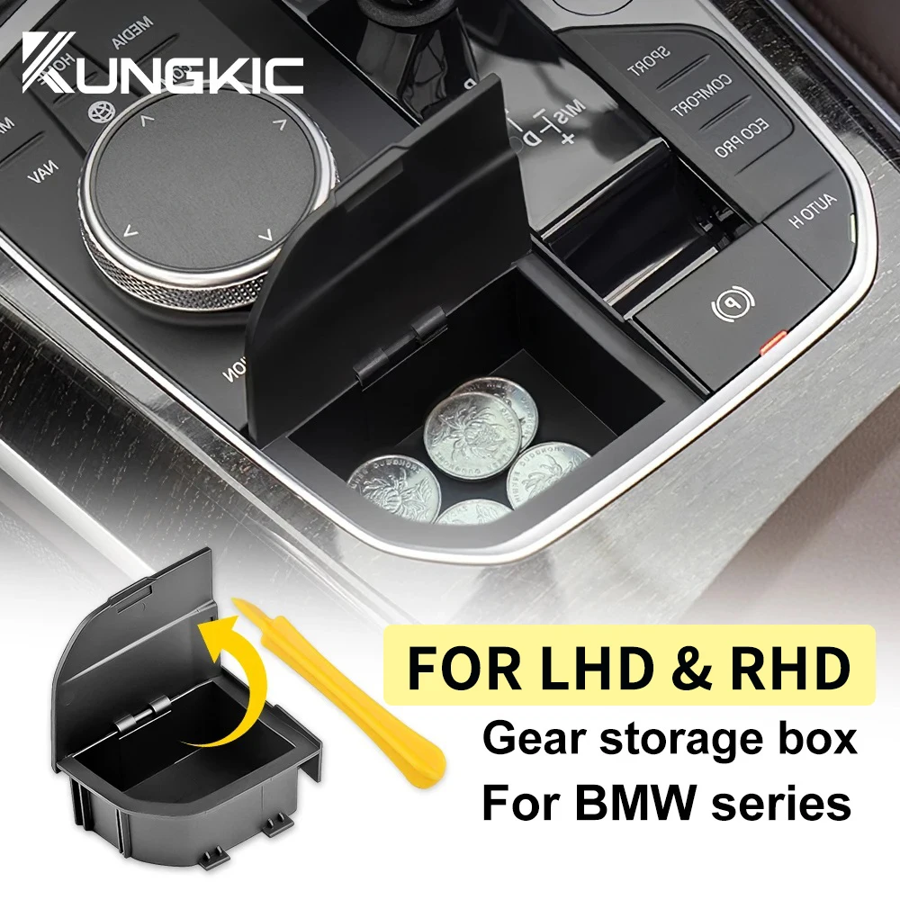 

Ящик для хранения LHD RHD для BMW 2 3 4 серии F40 G20 G26 G01 G02 G05 G06 G07 I4 X3 X4 X5 X6 X7 Модификация автомобильной консоли переключения передач