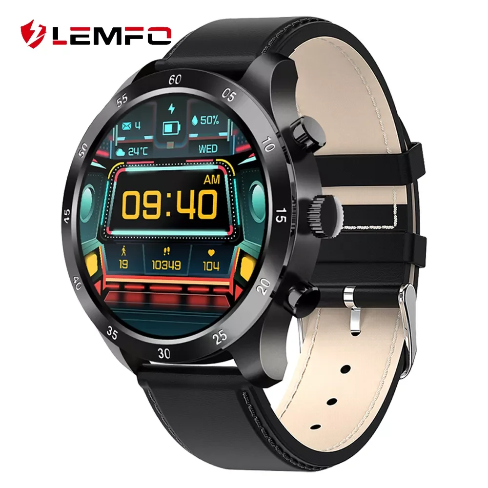 

Lemfo I30 Smart Watch Men Bluetooth Call 360*360 HD Screen Heart Rate Detection Message Push Smartwatch For Men Android Ios