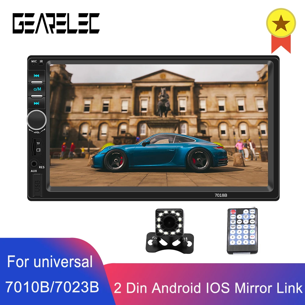 

2 DIN Car Stereo Radio 7" Video MP5 Player FM BT AUX Multimedia Player Rear View Camera For Volkswagen Nissan Hyundai Kia Toyota