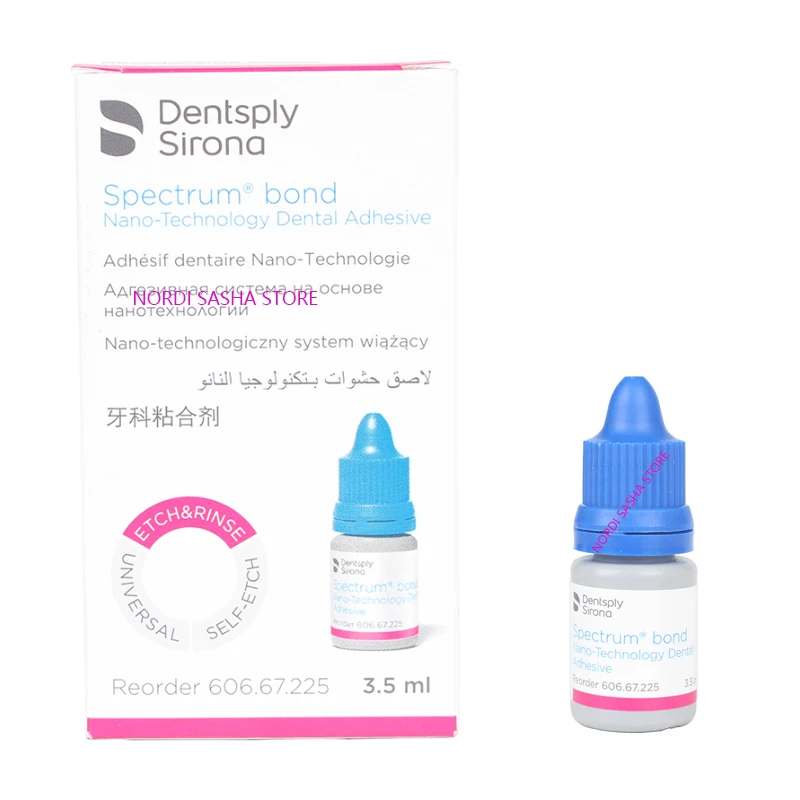 

Стоматологический клей Dentsply Spectrum®Самотравление Bond 3,5 мл, искусственное лечение Prime & Bond NT, нано-связующий агент