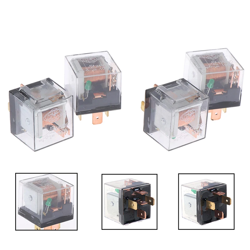 

1pc Waterproof Automotive Relay 12V 100A 5Pin 4Pin SPDT Car Control Device Car Relays DC 24V High Capacity Switching