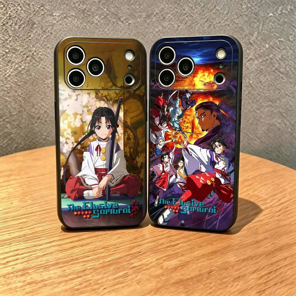 Фото Чехол для телефона T-The Elusive S-Samurai Anime для iPhone 17, 16, 15, 14, 13, 12, 11 Plus, Pro Max, мягкий силиконовый, черный №1