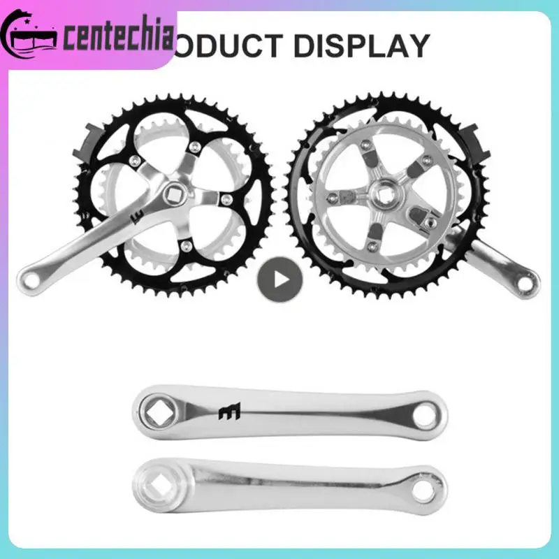 

Aluminum Alloy Outdoor Riding Bicycle Crank Set 39t/52t Bicycle Crank Chainwheel Removable Bicycle Crankset Bicycle Accessories